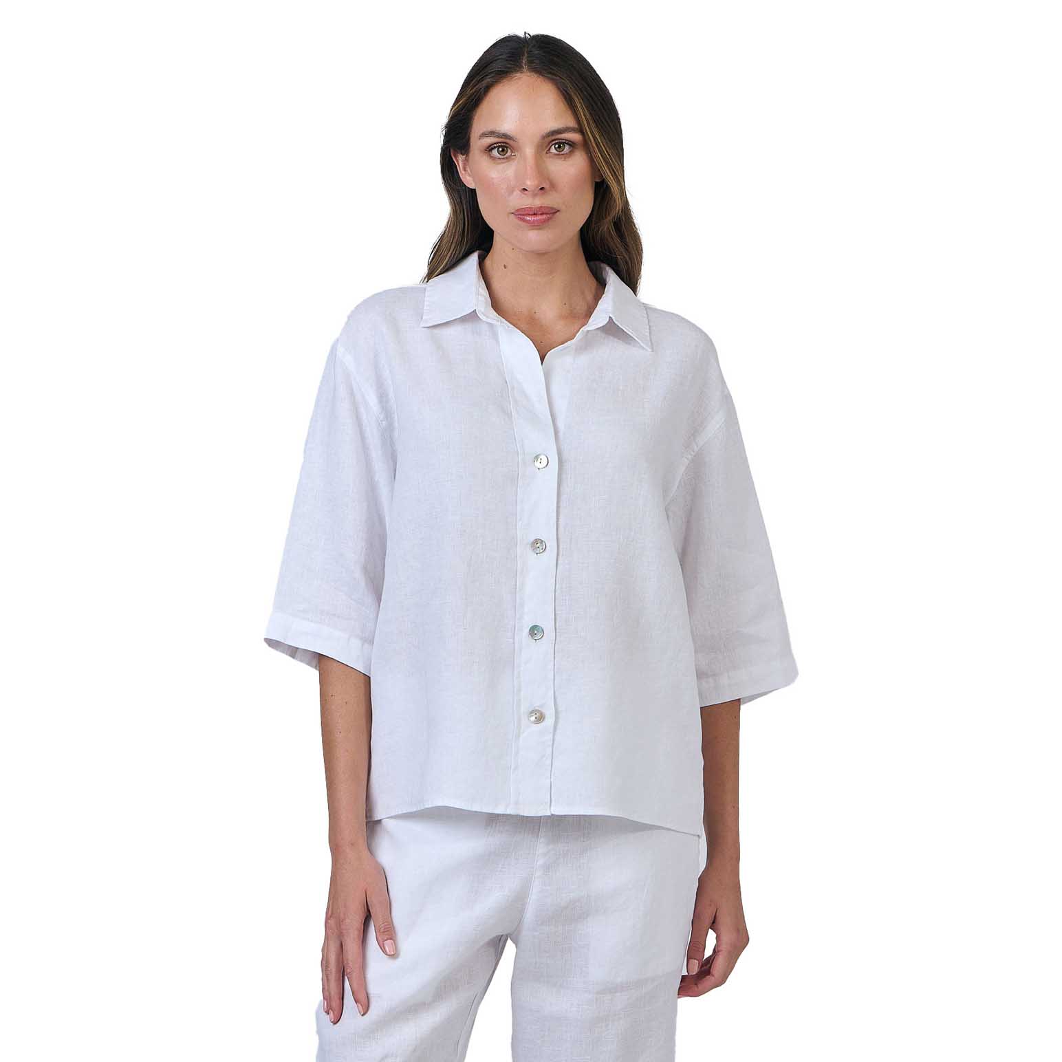 Naturals By O & J Poseidon Button Top